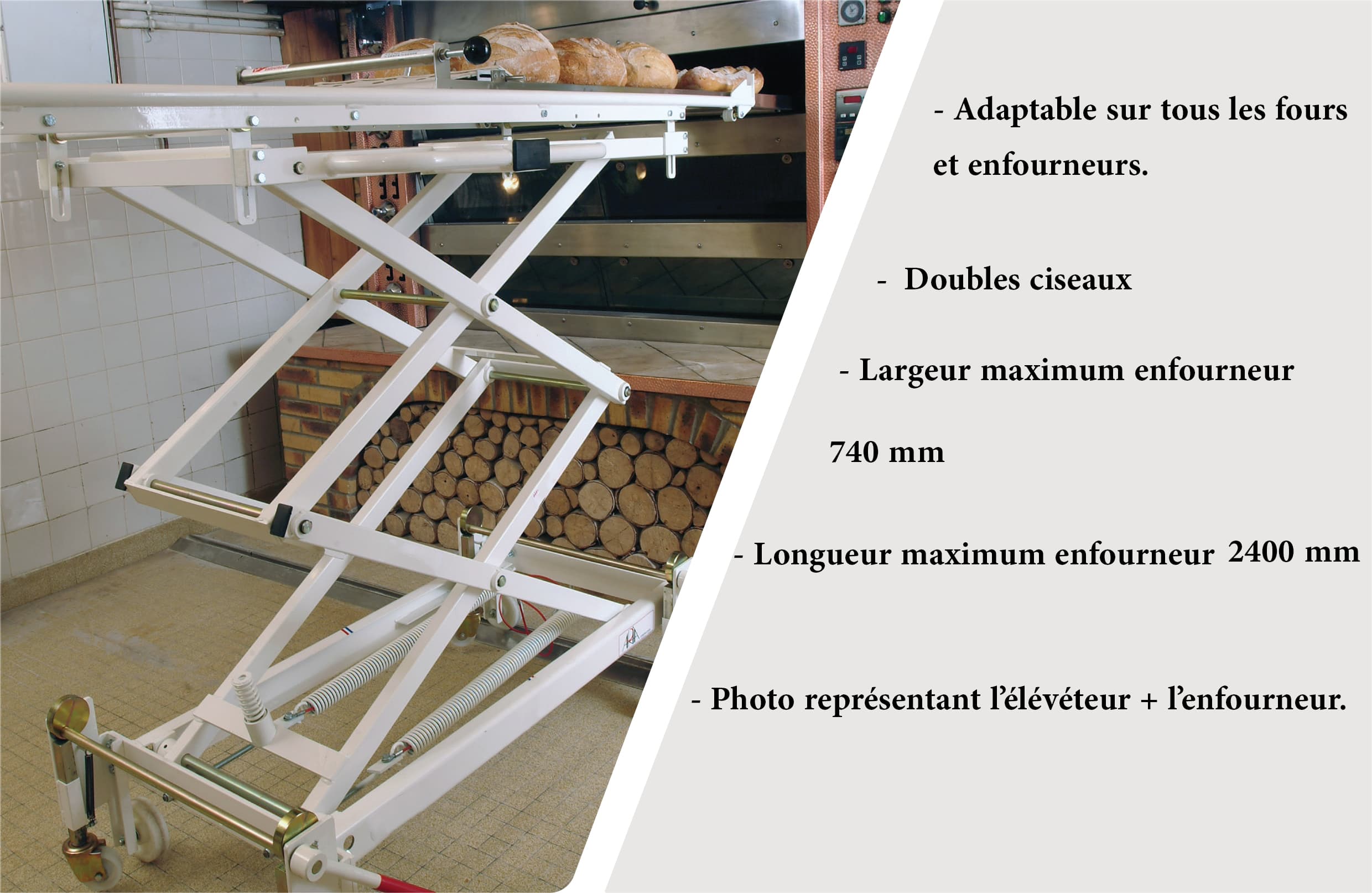 ELEVATEUR COURT  DOUBLES CISEAUX