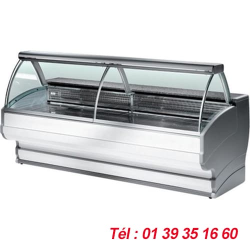 VITRINE REFRIGEREE LONGUEUR 2500 MM VITRE BOMBEE