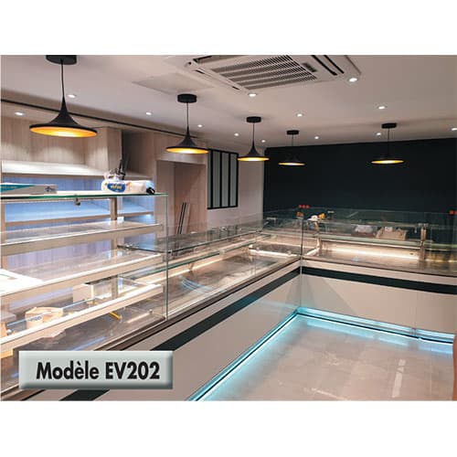 VITRINE MODELE EV202 - \"Tel  01 39 35 16 60\"