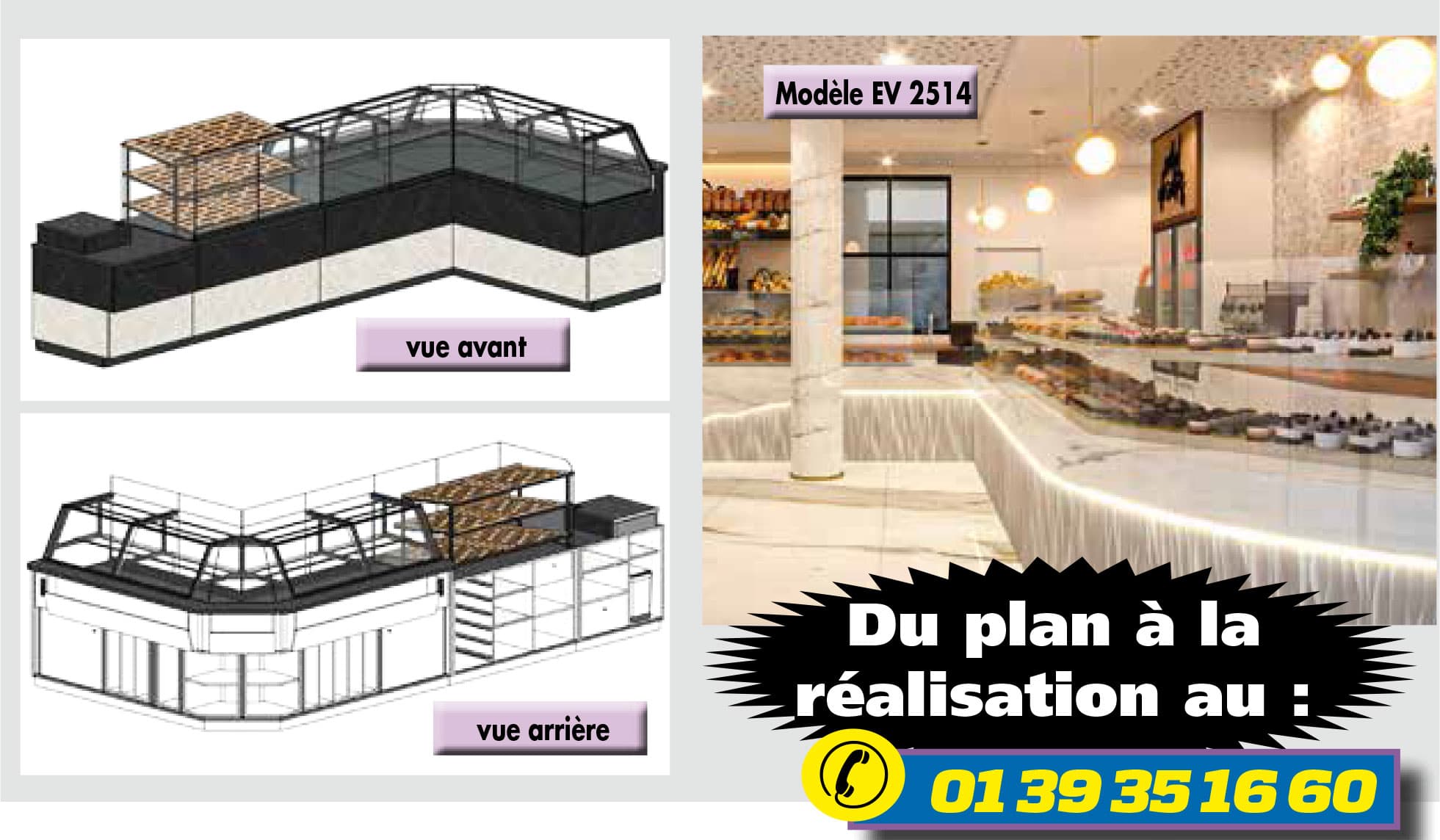 VITRINE MODELE EV2514 - Tel  01 39 35 16 60\"