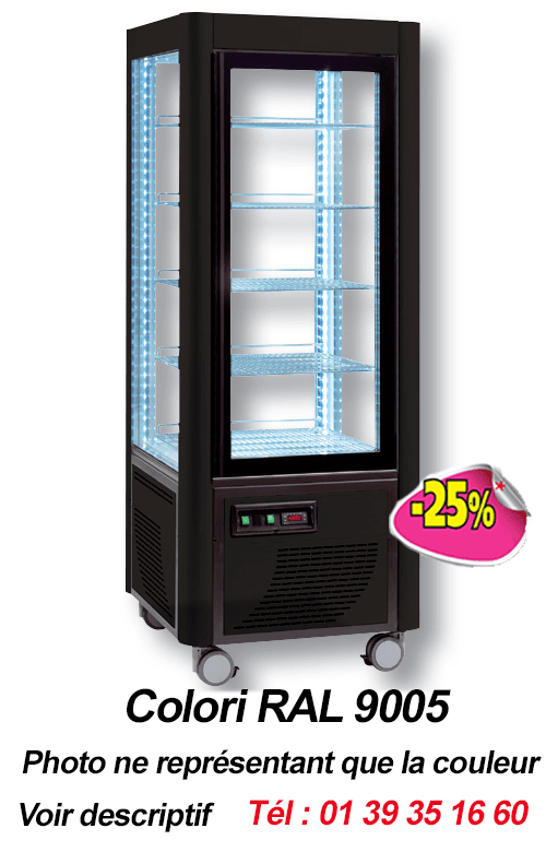 VITRINE PATISSERIE +2/+10°C-PLATEAUX TOURNANTS VV4-VENTILE