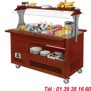 BUFFET REFRIGERE 4X GN 1/1 Haut. 150 mm TEINTE FONCEE