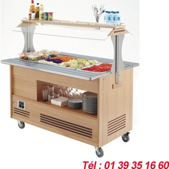 BUFFET REFRIGERE 4XGN 1/1 Haut. 150 mm TEINTE CLAIRE