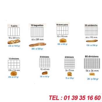 GRILLES DE FORMAGE POUR CHRONOTRAD