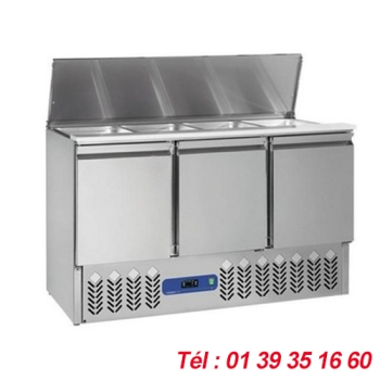 SALADETTE +2/+8°C AVEC COUVERCLE 4X GN1/1 Haut. 150 mm