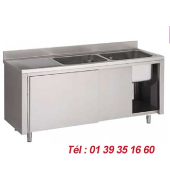 PLONGE INOX SUR PLACARD