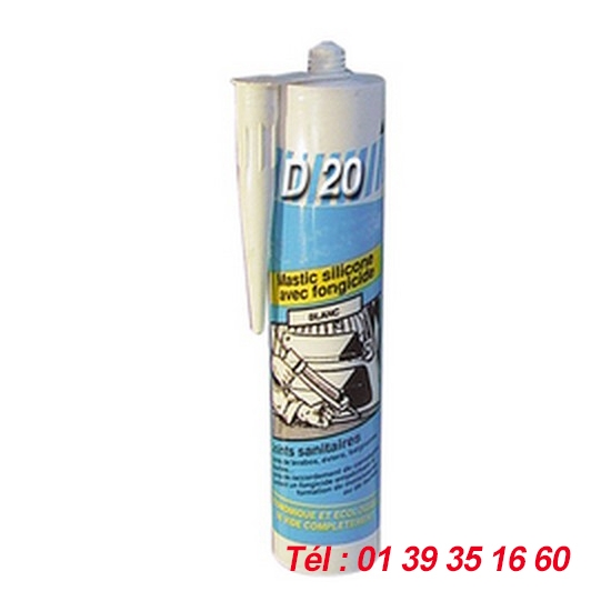 MASTIC SILICONE NEUTRE BLANC  D20