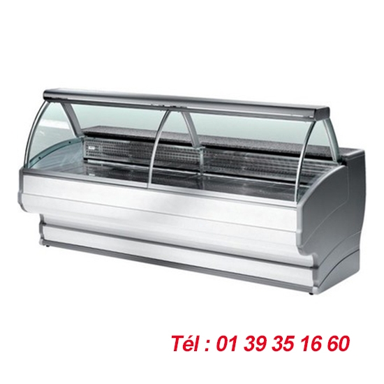 VITRINE REFRIGEREE LONGUEUR 2500 MM VITRE BOMBEE