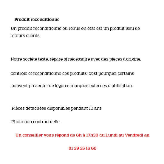 Produit reconditionné