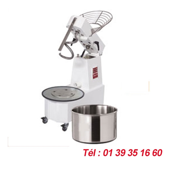 PETRIN A SPIRALE - 53 LITRES - 2 VITESSES - CUVE AMOVIBLE - TETE RELEVABLE