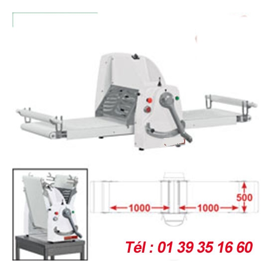 LAMINOIR A BANDE DE TABLE - 500X1000 - VITESSE VARIABLE