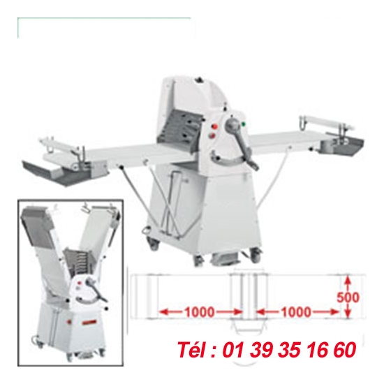 LAMINOIR A BANDE SUR SOCLE - 500X1000 - VITESSE VARIABLE