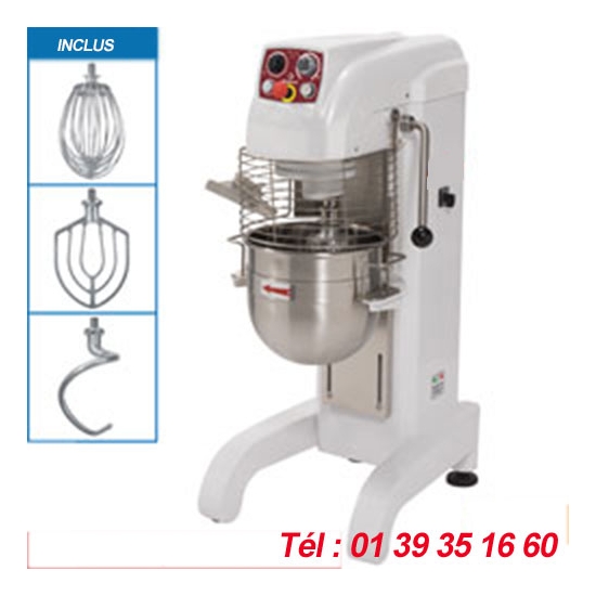 BATTEUR MELANGEUR BASE HAUTE - 20 LITRES - VITESSE VARIABLE