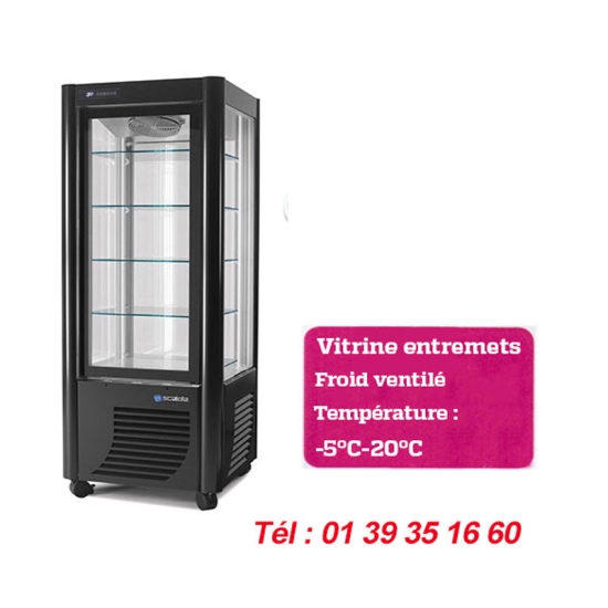 VITRINE REFRIGEREE NEGATIVE NOIRE-VENTILE